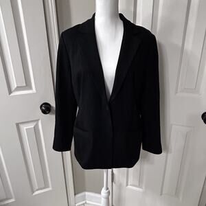 Chicos Black Knit Blazer
